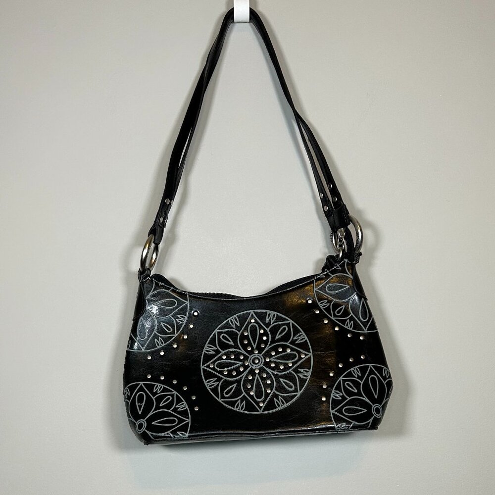 y2k black shoulder bag